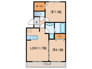 ティエル　ルミエールの物件間取画像